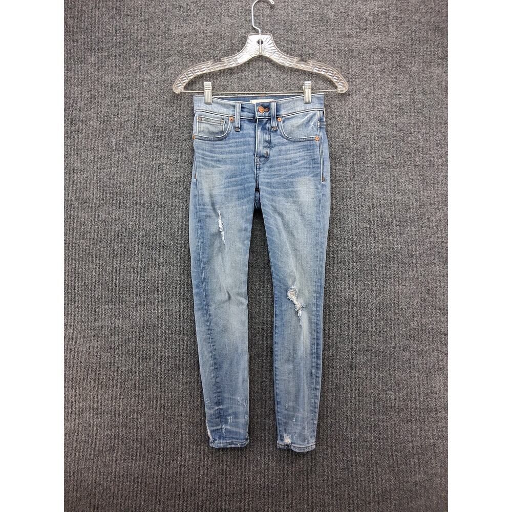 Madewell Jeans Womens 23P 9 Inch High Rise Skinny Distressed